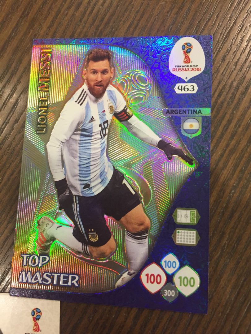 Adrenalyn Russia 2018 panini TOP MASTER MESSI LIMITED EDITION 463