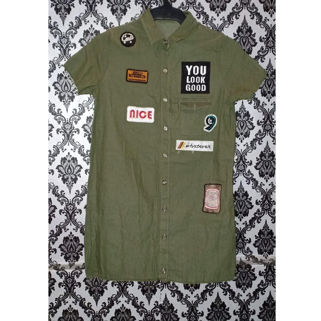 Army Green Dress, Women's Fashion, Dresses & Sets, Dresses on Carousell