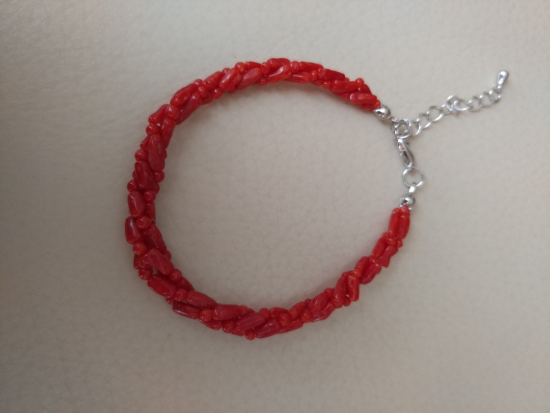 Real coral bracelet top