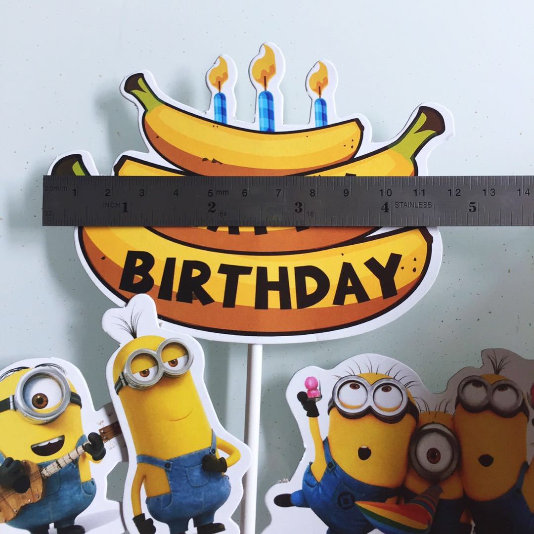 FREE Printable Minions Cupcake Toppers with Age Numbers