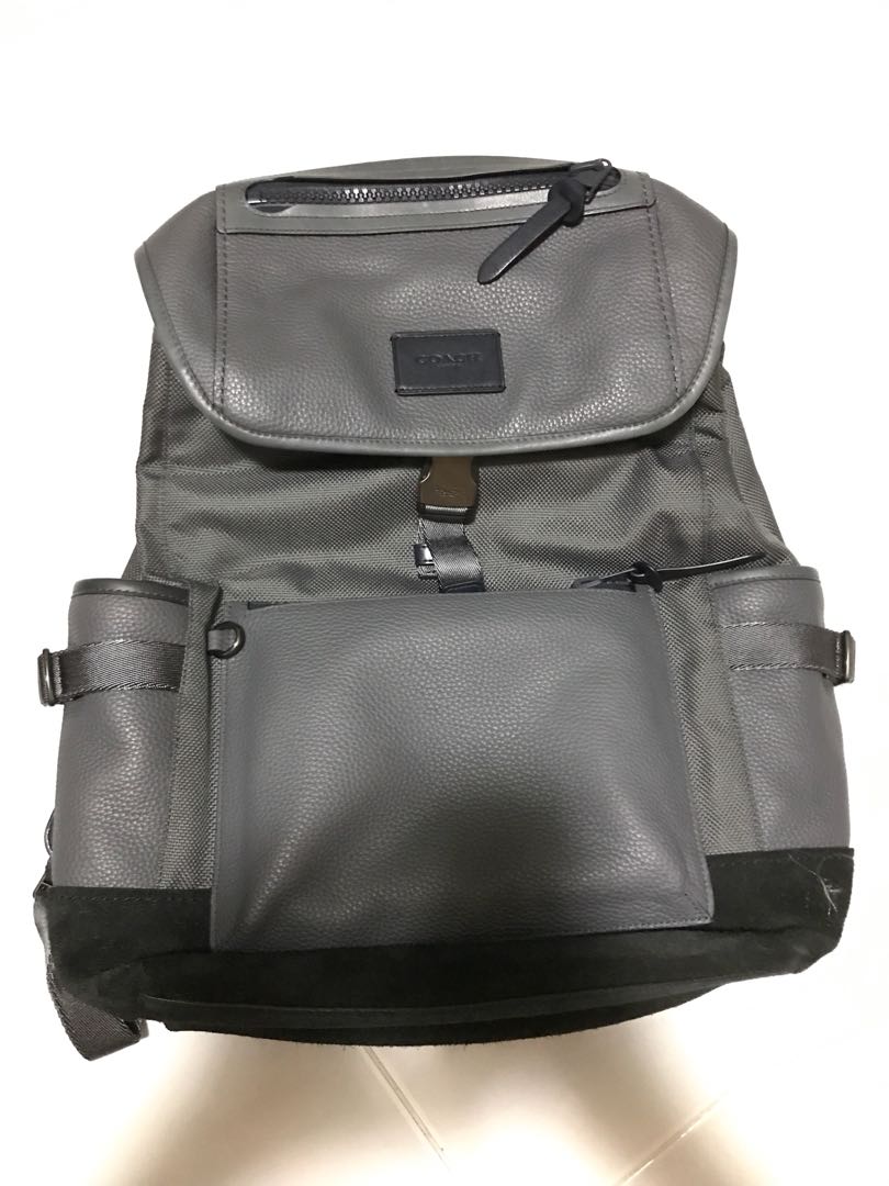 Coach clearance backpack grey