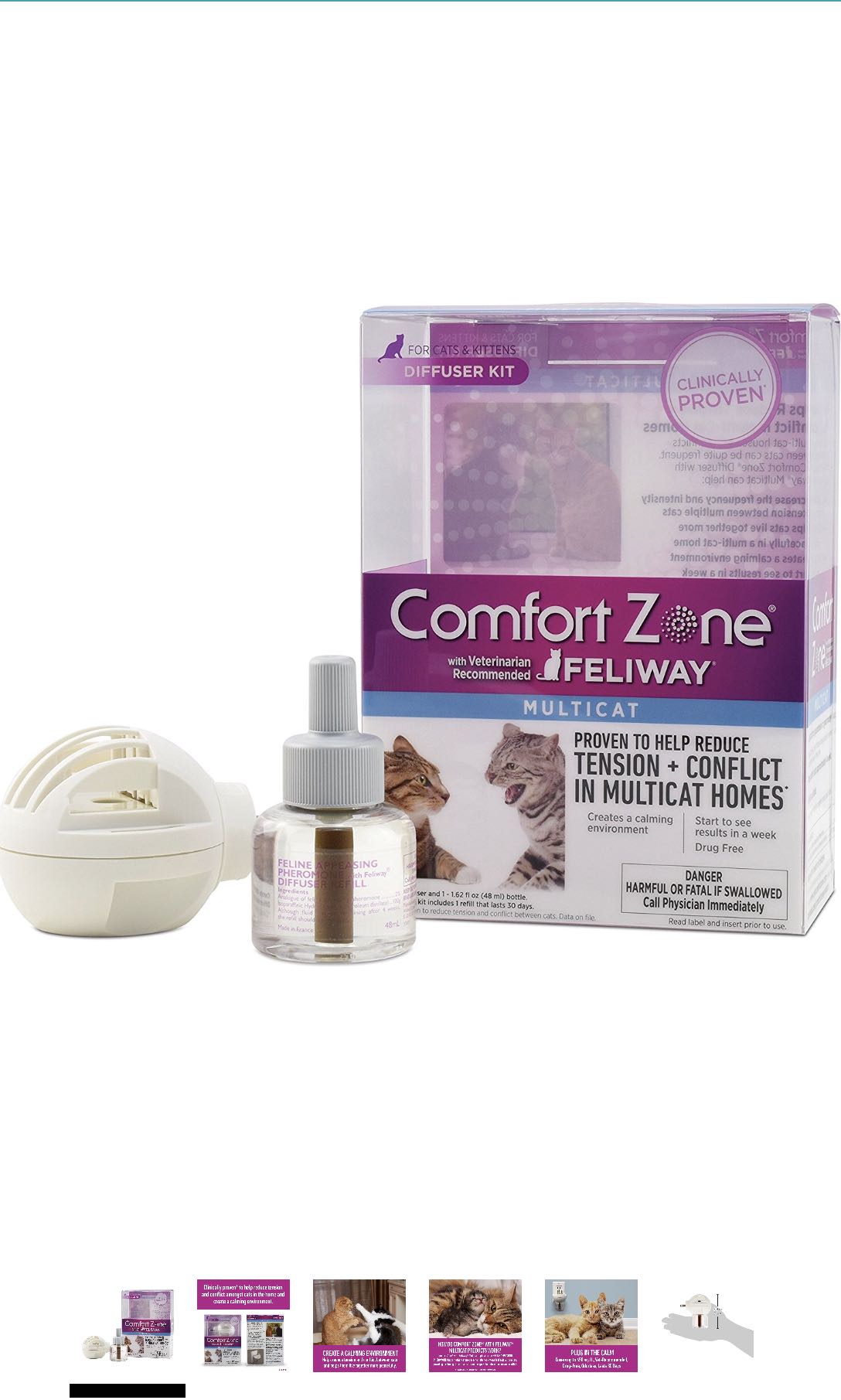 Comfort Zone Feliway Multicat Diffuser and Refill for Cat Calming Pet Supplies Homes Other Pet Accessories on Carousell
