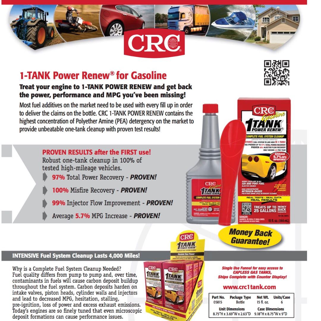 CRC Fuel System Cleaner, Car Accessories, Accessories on Carousell