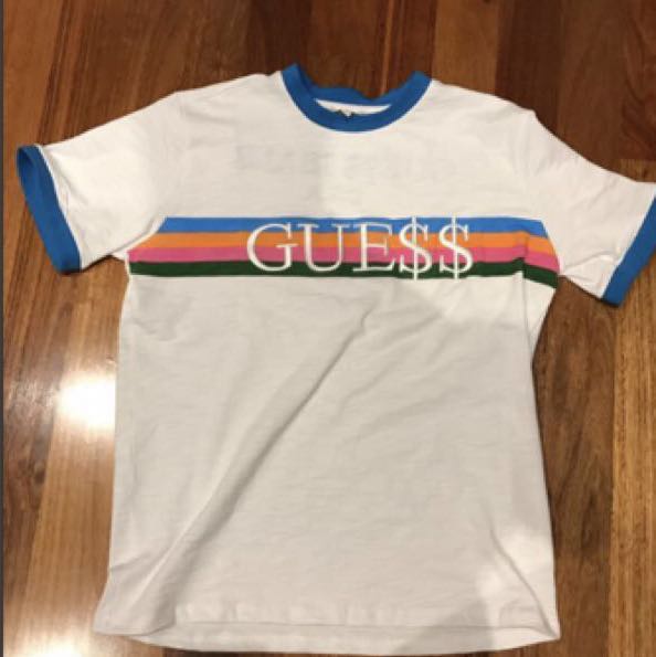 ale skandaløse besøgende Fake Guess x a$ap rocky, Men's Fashion, Clothes on Carousell