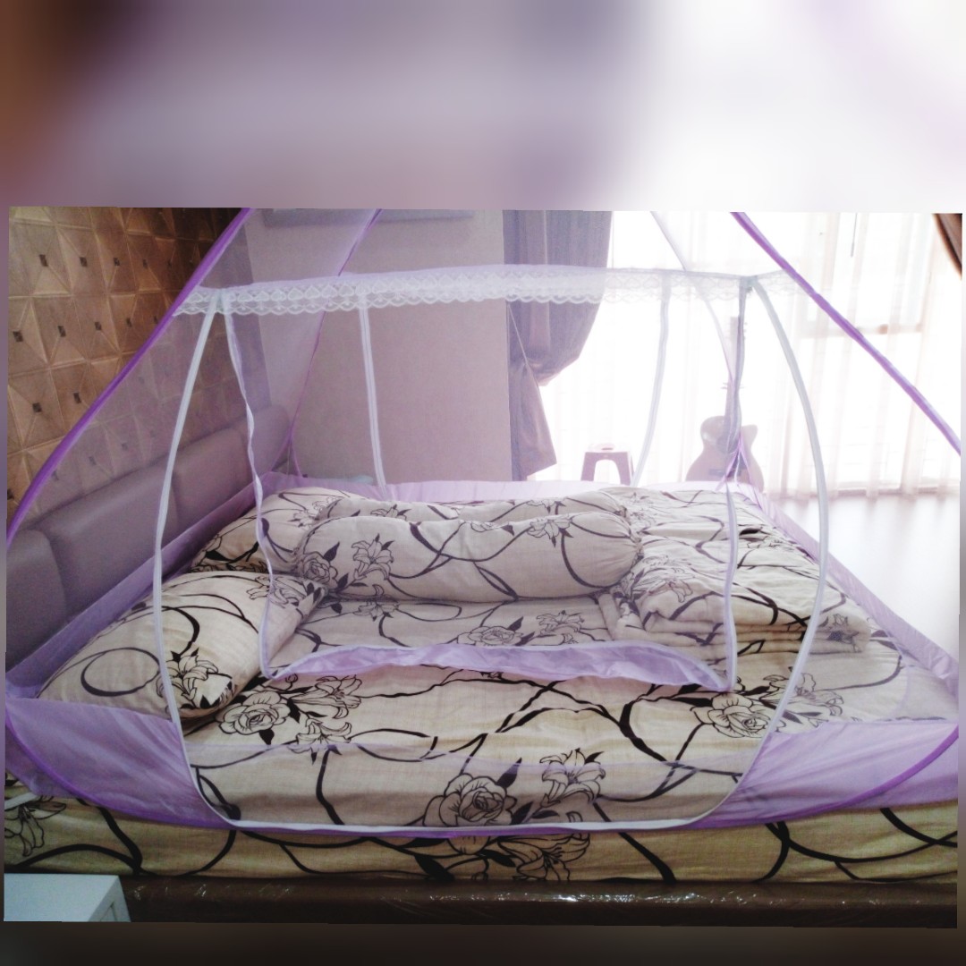Golden Bed Canopy Kelambu Anti Nyamuk 180x200 Free Ongkir Perabotan Rumah Di Carousell