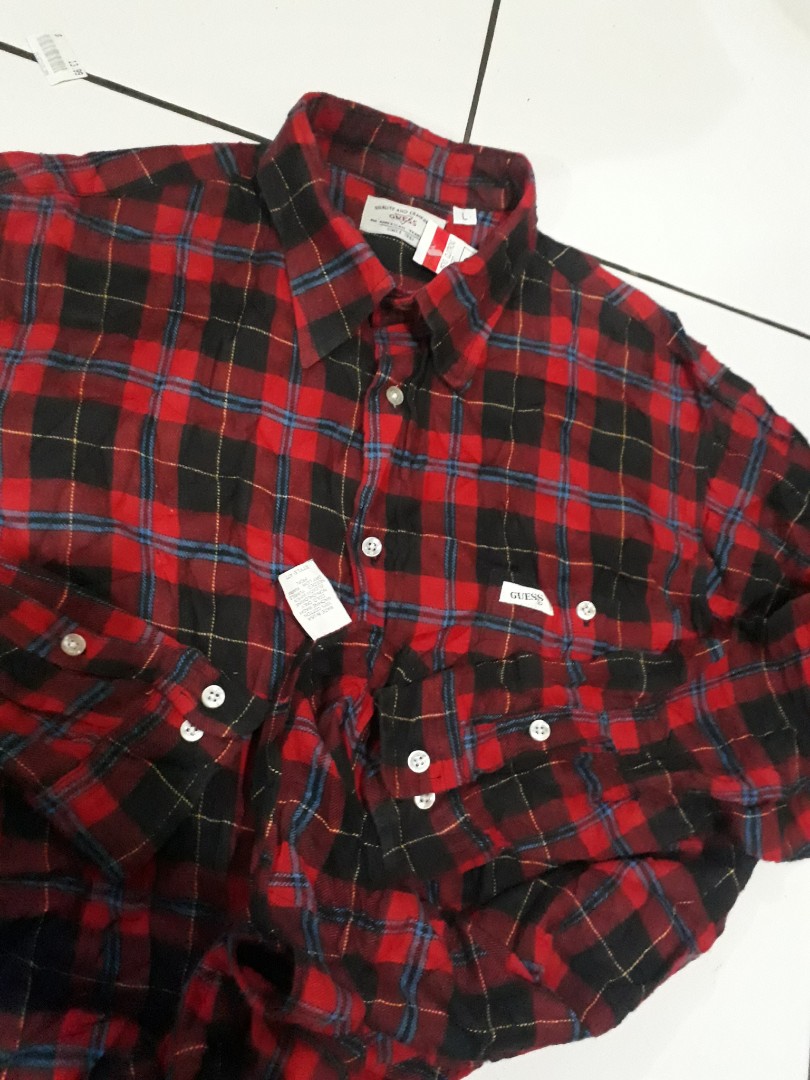 guess flannel shirt