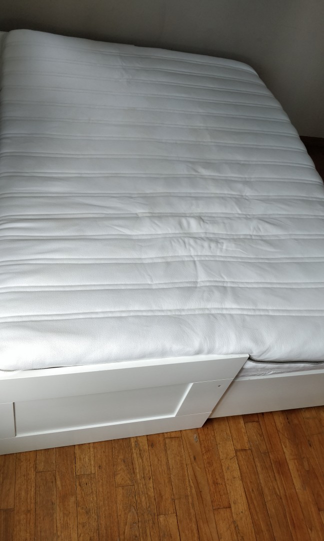 Ikea MALVIK foam mattress Queen size, Furniture & Home Living
