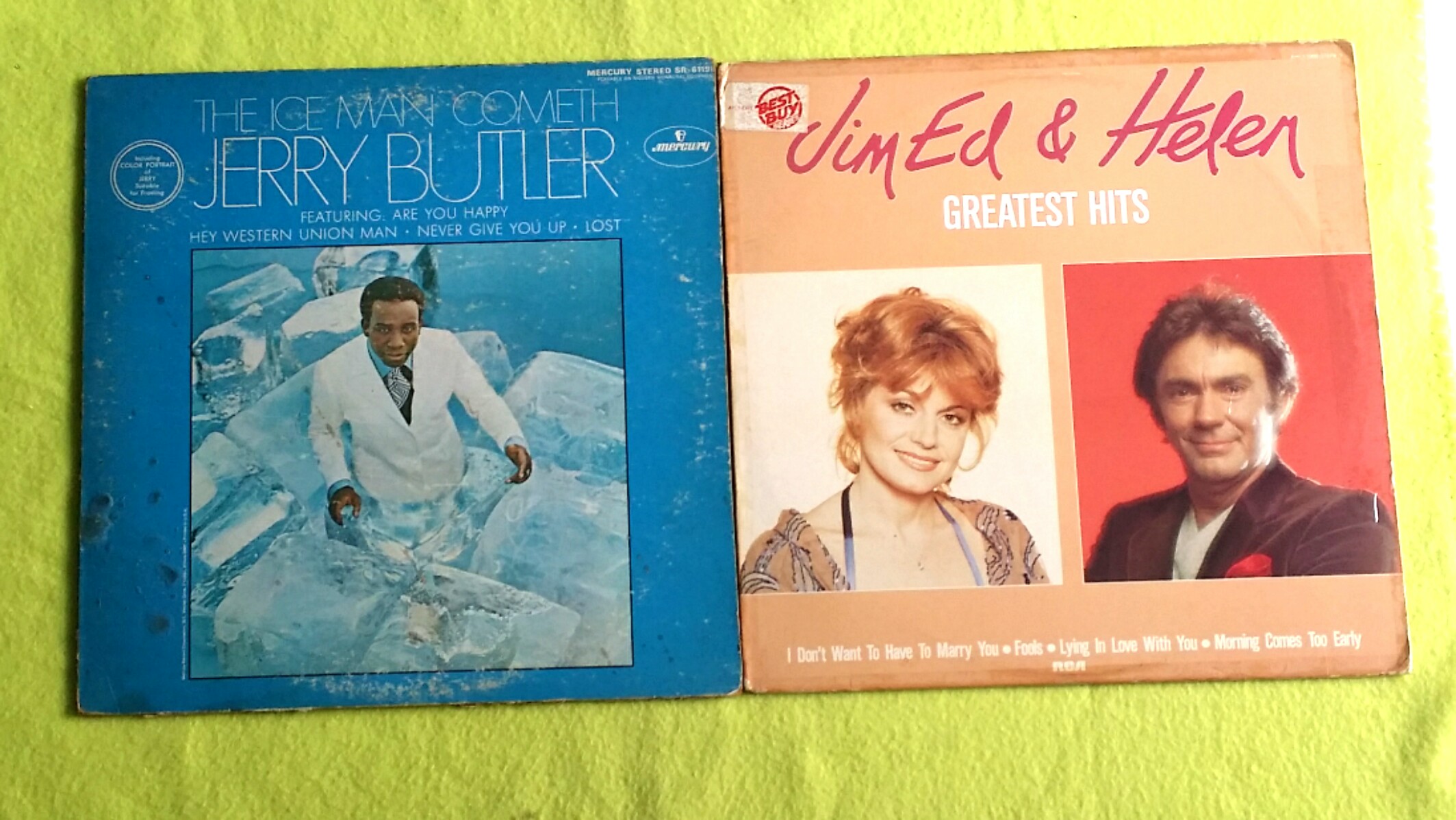 Jim Ed Helen Jerry Butler Greatest Hits The Iceman Cometh Buy 1 Get 1 Free Vinyl Record Vintage Collectibles Vintage Collectibles On Carousell