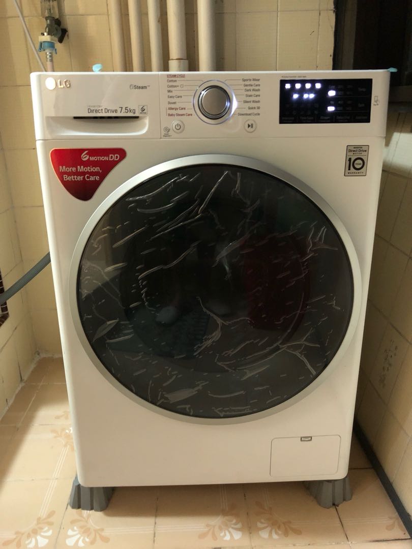 Lg 7 5kg Fully Automatic Front Loader Washing Machine Tv Home Appliances Washing Machines And Dryers On Carousell