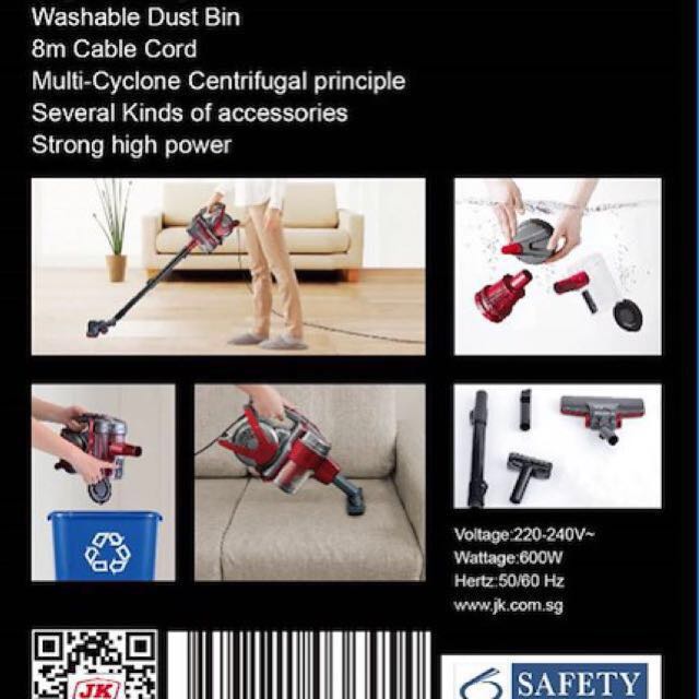 MORRIES MULTI CYCLONE VACUUM CLEANER 600W MSVC1800, TV & Home