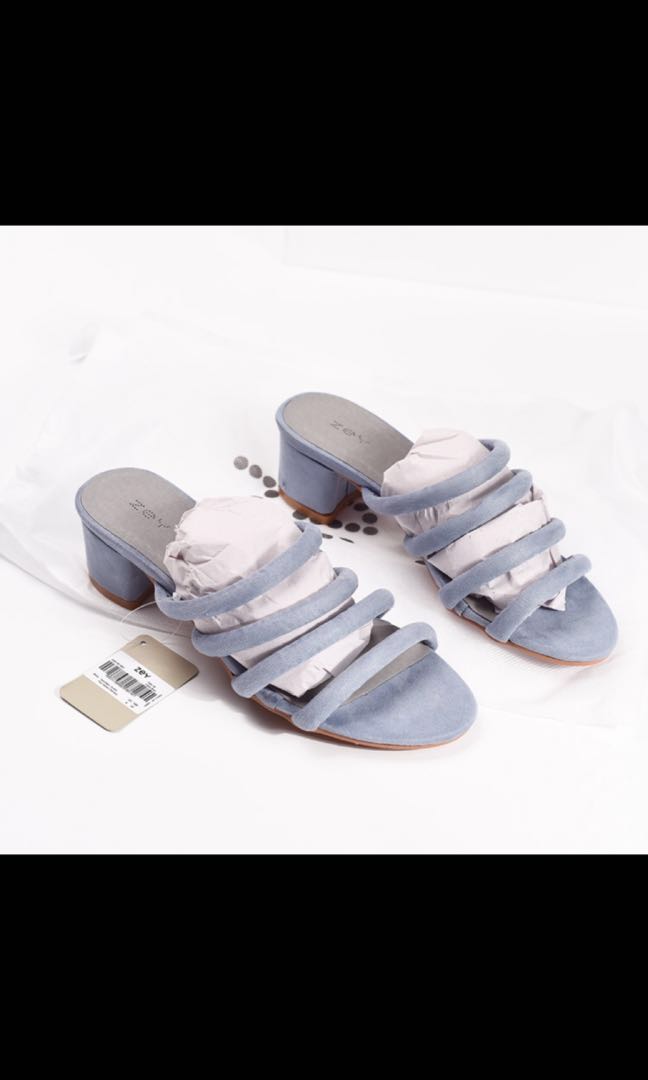 baby blue mules