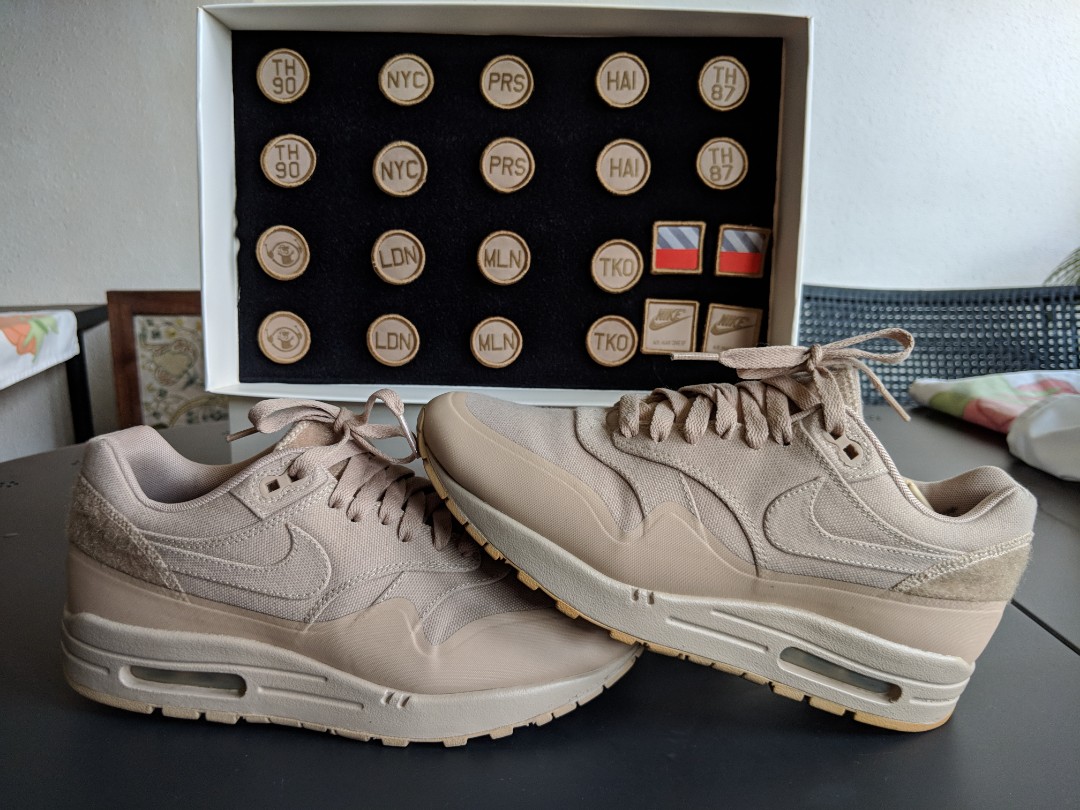 nike air max 1 patch pack sand