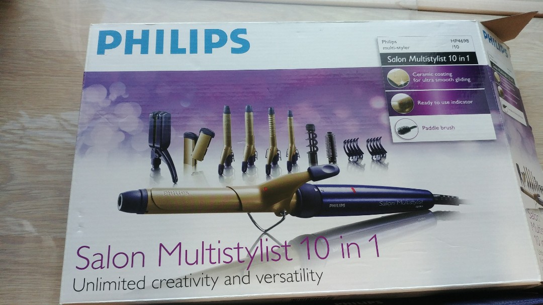 philips hair straightener and curler set