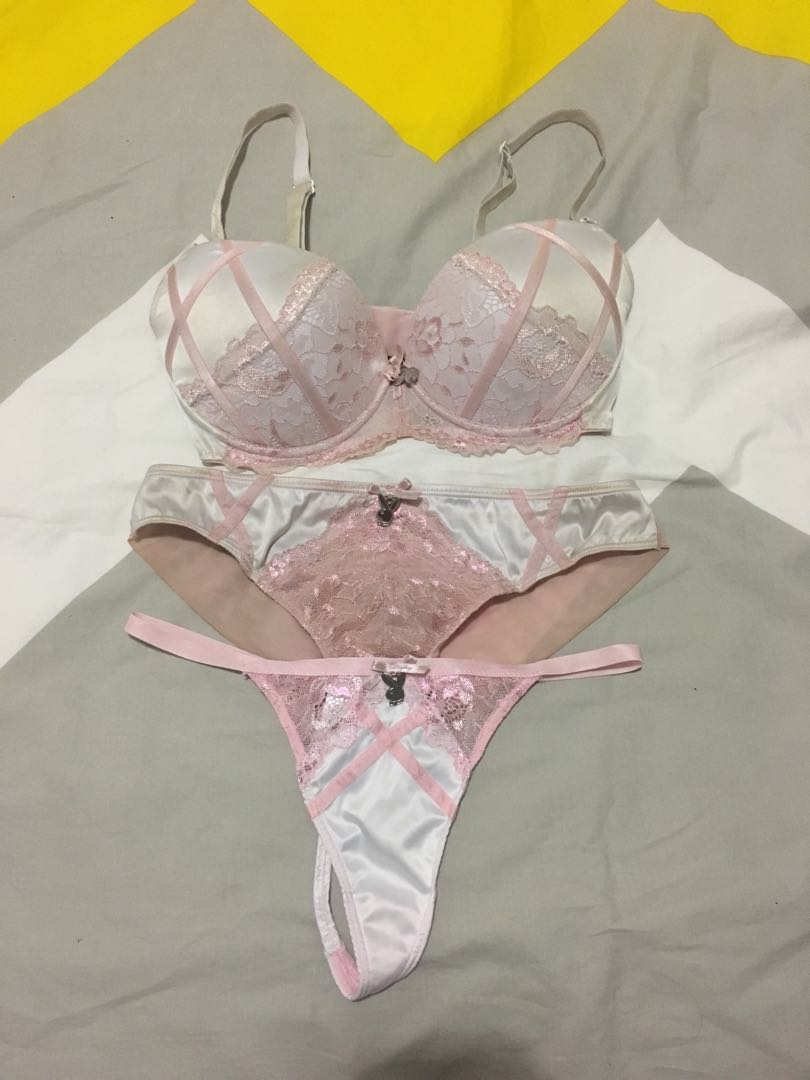 white bra and pants set