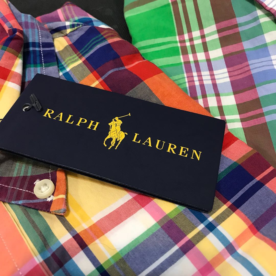 Ralph Lauren polo 短袖 格子 襯衫 s號 170/92A 照片瀏覽 4