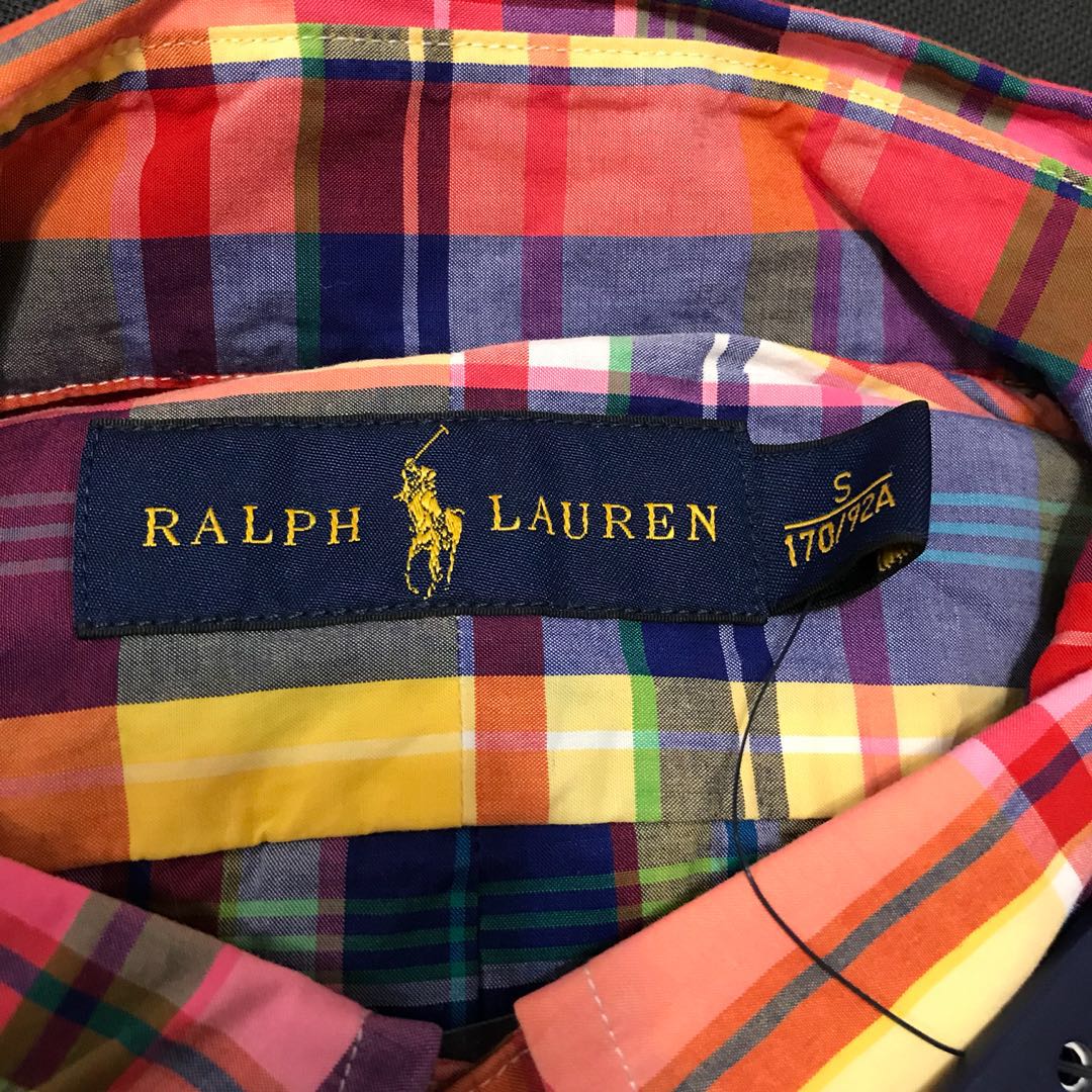 Ralph Lauren polo 短袖 格子 襯衫 s號 170/92A 照片瀏覽 5