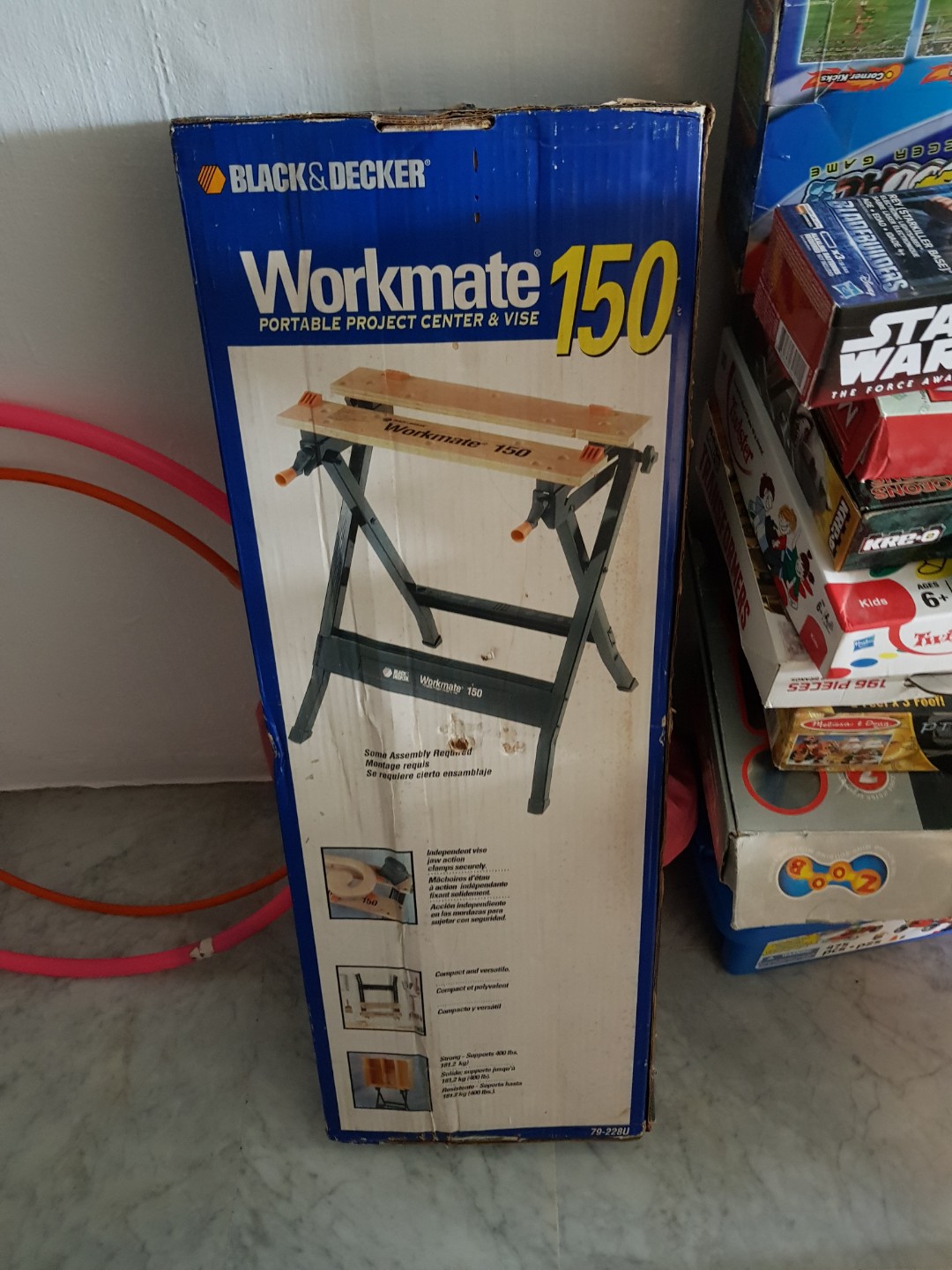 Black+Decker Workmate 301, Folding Workbench, Movable Wood Jaws