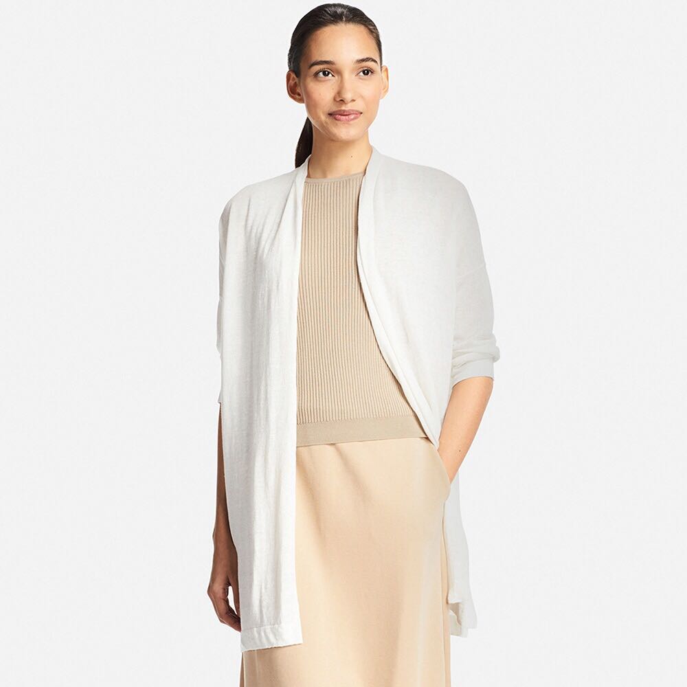 Uniqlo online linen cardigan