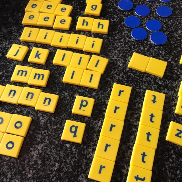 Scrabble junior loose pieces tiles, Hobbies & Toys, Toys & Games on Carousell