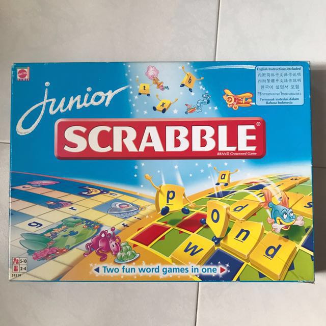 Scrabble junior loose pieces tiles, Hobbies & Toys, Toys & Games on Carousell