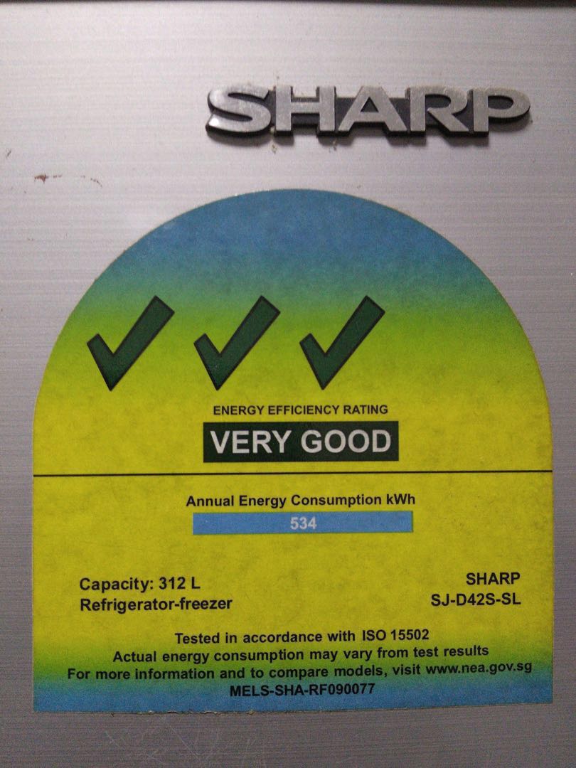 Sharp Refrigerator (Category: Refrigerators & Freezers) located in Singapore. Submitted by denjikri (Listing ID 156907468, Image 3). Description: Selling Sharp 312L (SJ-D42S-SL) Refrigerator Used for more than 1.5years but not abused For fast deal, kindly contact hp: ‭8799 2970 or 9724 4238.