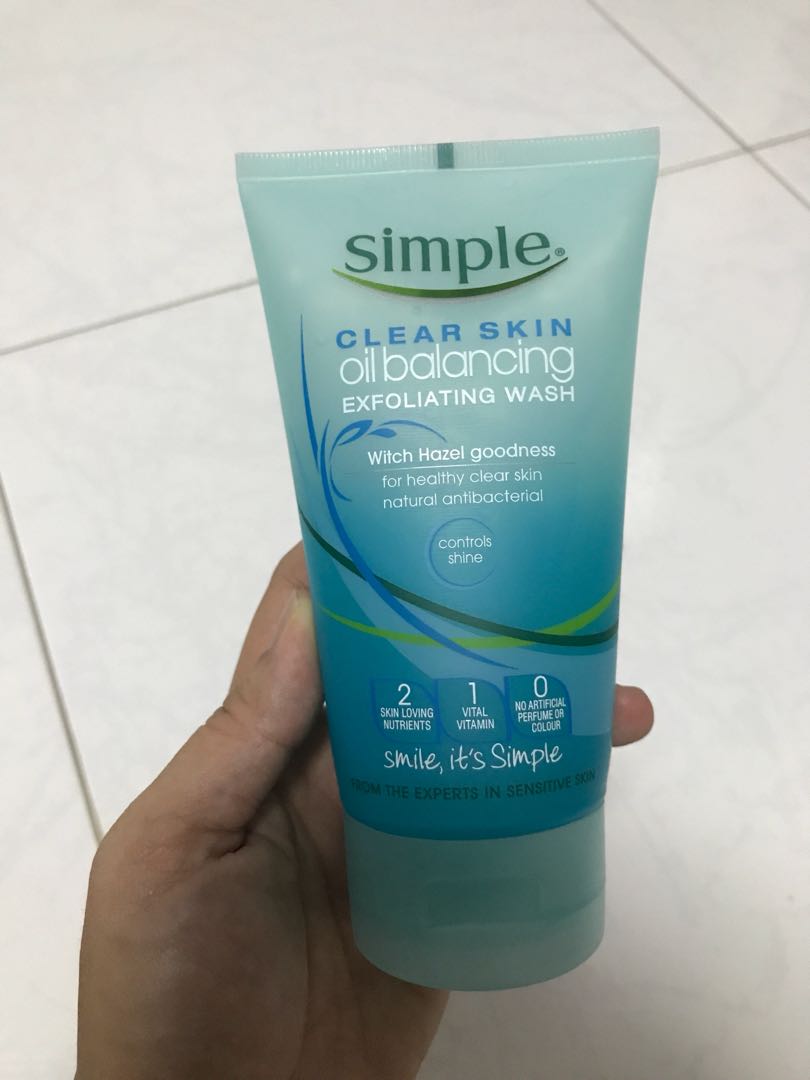 simple exfoliating wash