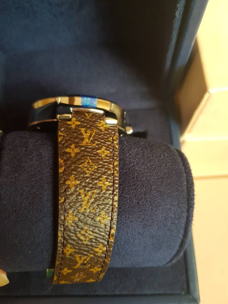 Louis Vuitton Tambour Eclipse Monogram Canvas Strap