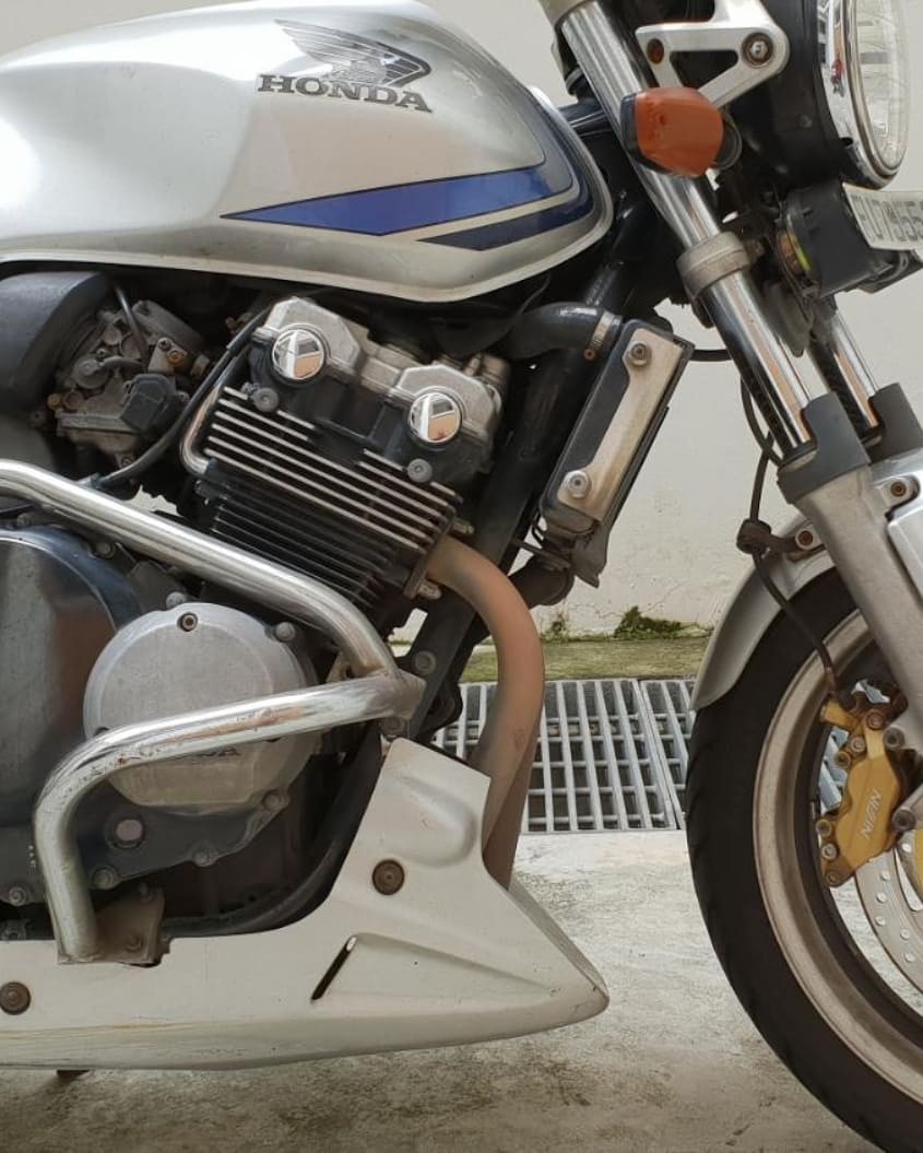 Navy blue Custom Full Bike Spray Paint, Motorcycles, Motorcycle