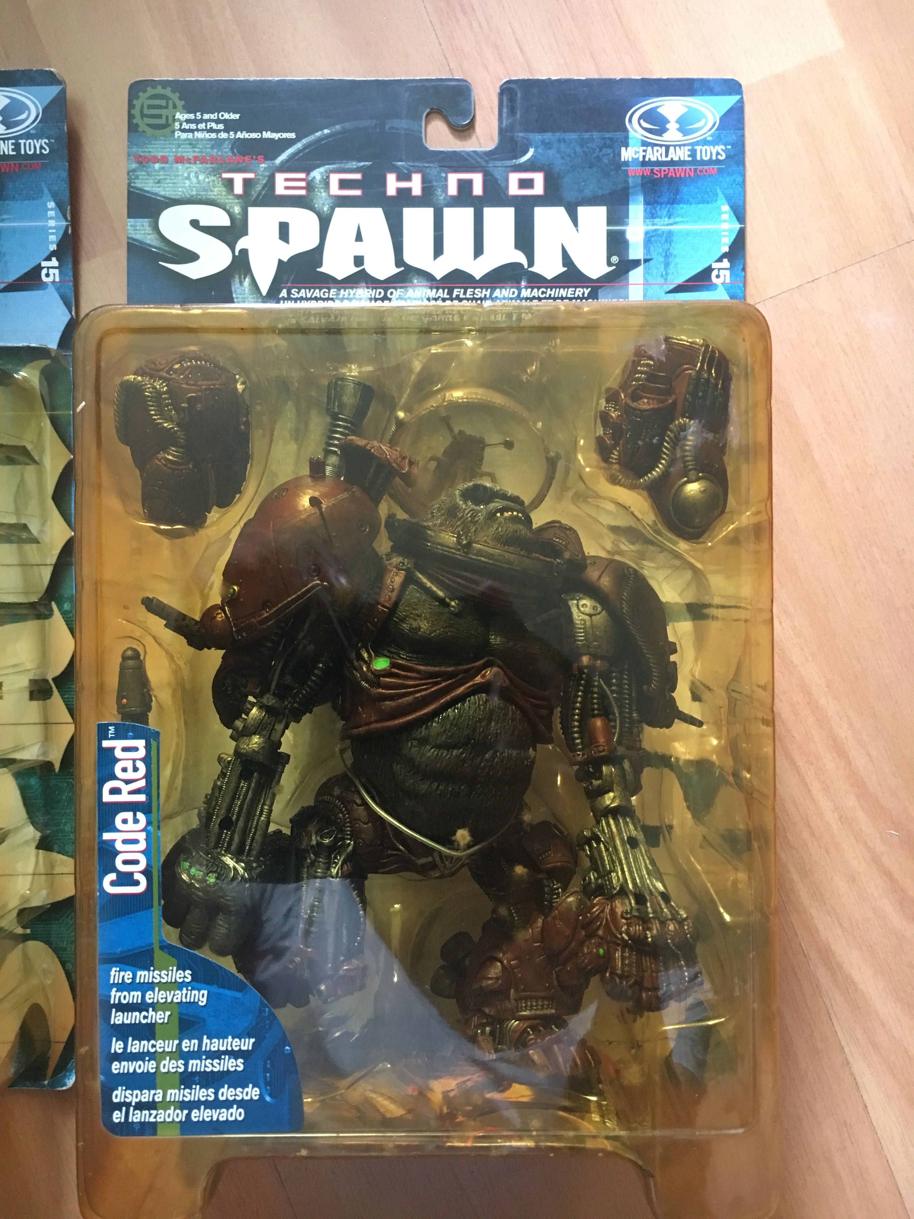 Techno Spawn: Cyber Spawn and Code Red (Category: Toy Figures) located in Singapore. Submitted by chas01 (Listing ID 172927551, Image 3). Description: Selling Techno Spawn: Cyber Spawn and Code Red. Both un-open. For condition please refer to attached photos. Thanks! .