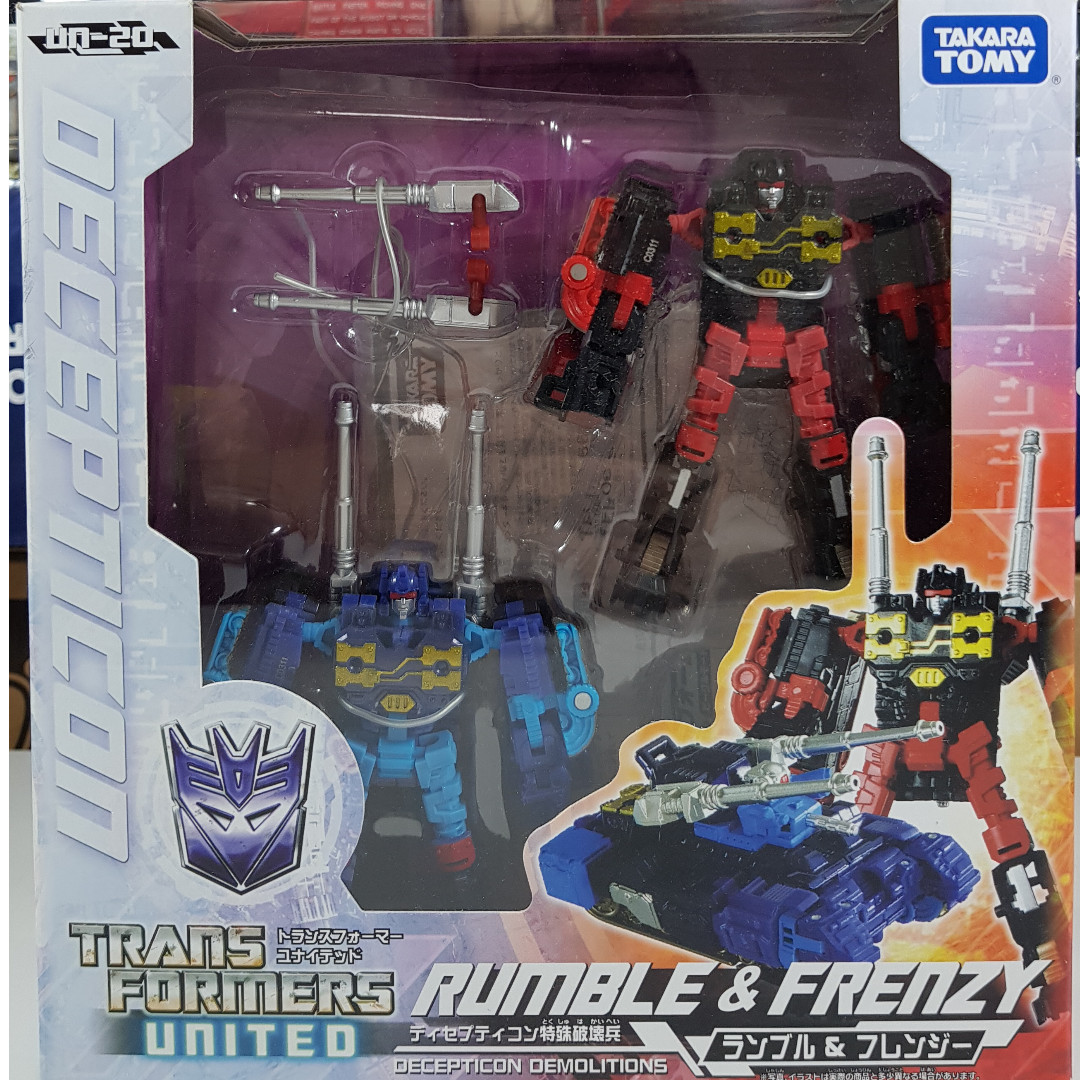 Transformers United UN-20 Rumble & Frenzy Action Figures Takara USA SELLER