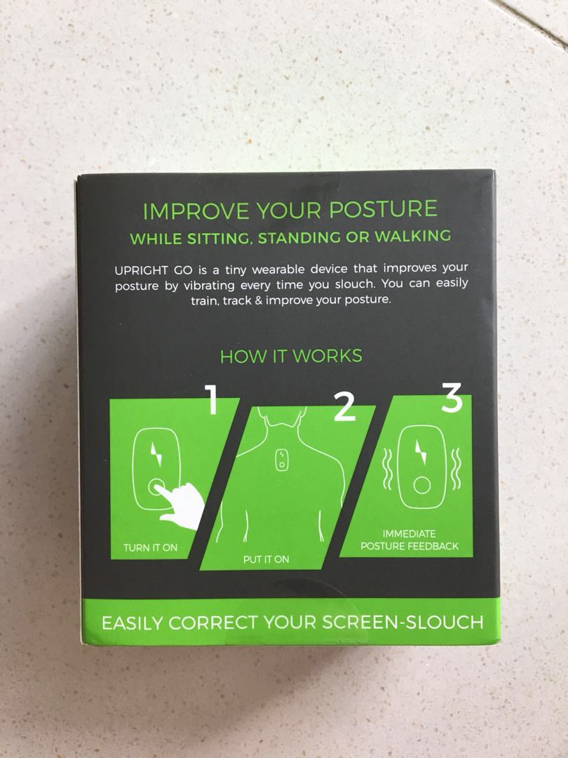 Upright Go Posture Trainer, Health & Nutrition, Assistive
