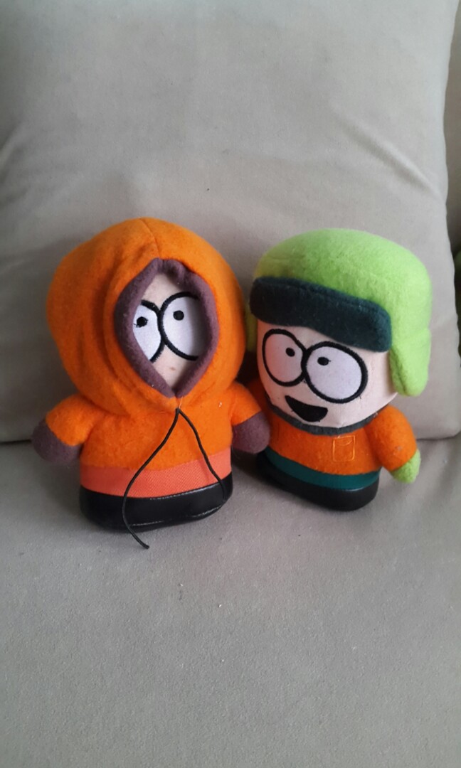 Vintage Plush Talking South Park Kenny & Kyle 7"Soft Toys TOYS50