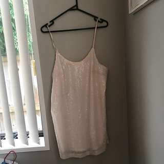 BABY PINK SEQUIN DRESS
