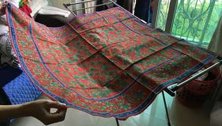 日本九州有田源右衛門窯產紅藍枱布 Japan gen-emon kiln red blue table cloth