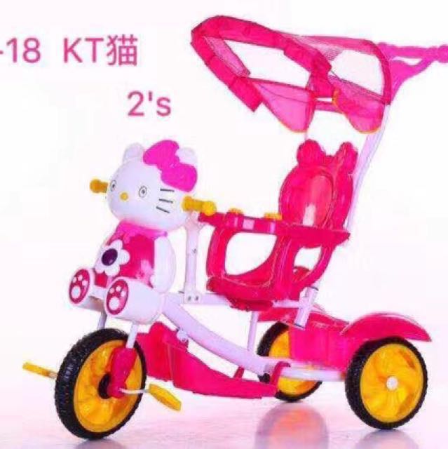 2 In 1 Pink Stroller Bike Bike With Handle Babies Kids