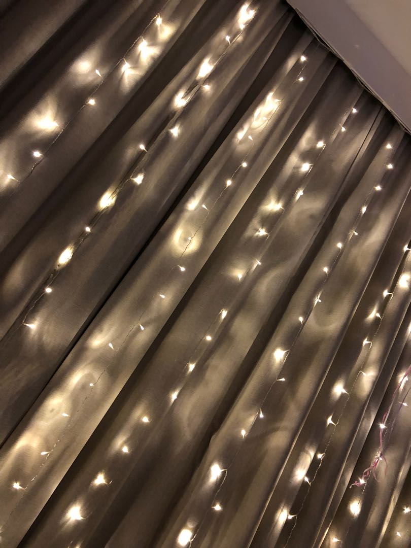 3 x 3m Fairy Light curtain, Furniture & Home Living, Lighting & Fans
