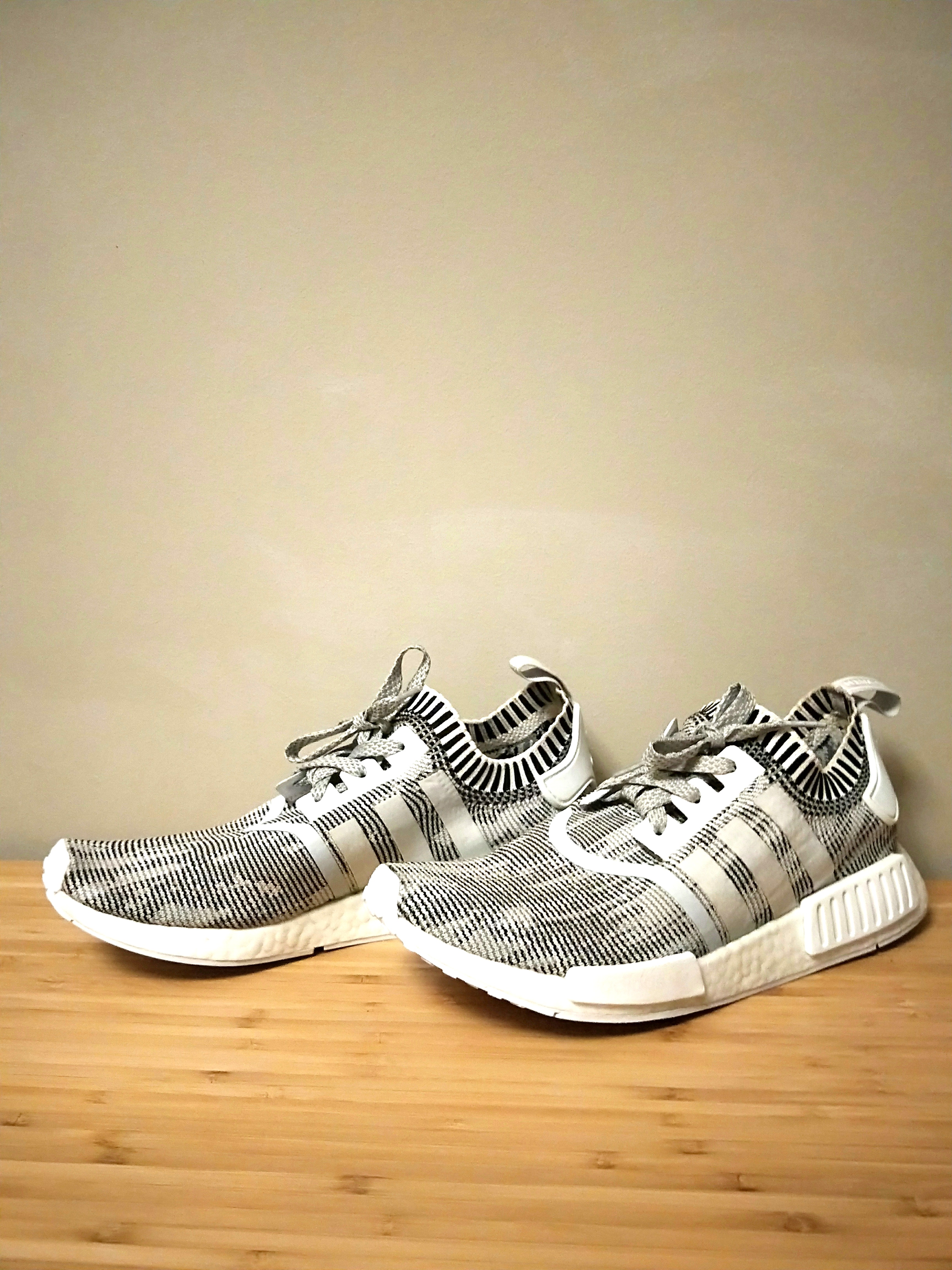 Adidas NMD R1 PK Glitch Camo Black White, Men's Fashion, Footwear, Sneakers  on Carousell