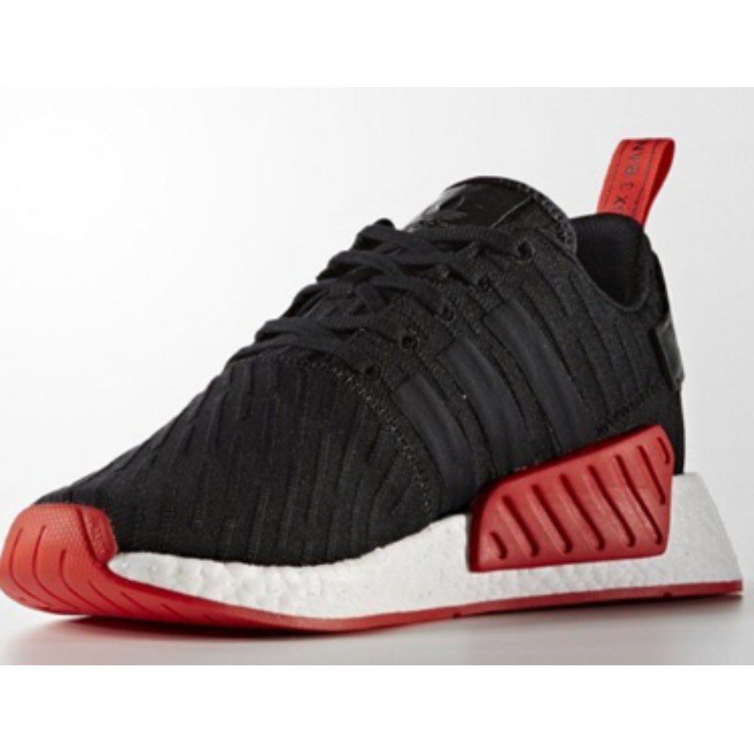 adidas nmd r2 black and red