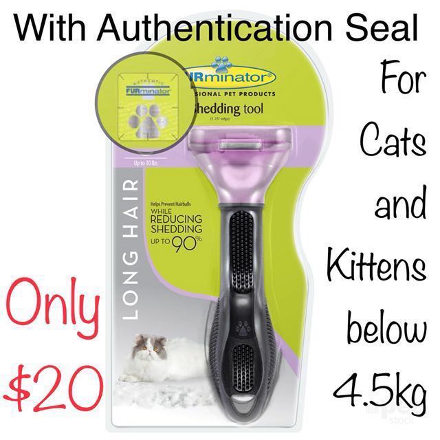 Authentic Small Long or Short Hair Furminator for Cats