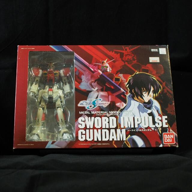 Bandai Sword impulse GUNDAM - Metal Material Model (Category: Gundam Model Kits) located in Singapore. Submitted by noisp25 (Listing ID 60101244, Image 1). Description: MISB but a bit yellowing, Japan version .