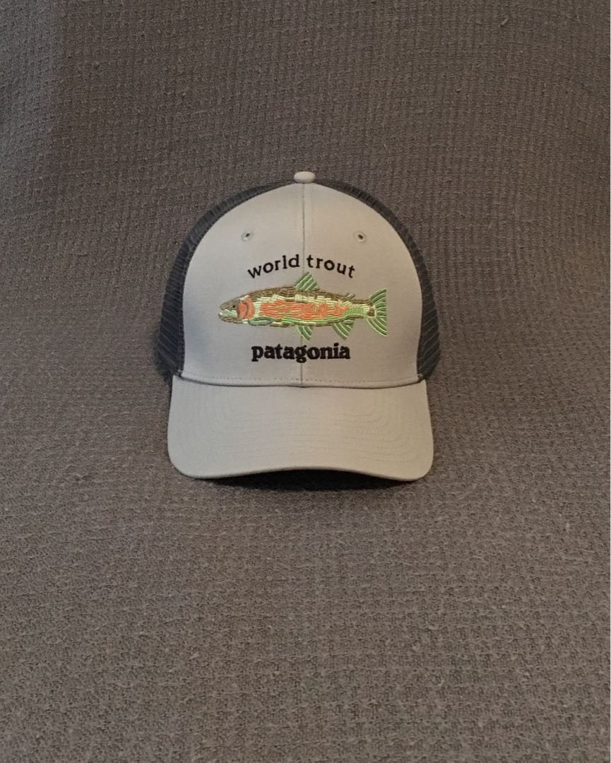编織鱒魚圖案cap Patagonia 男裝 手錶及配件 棒球帽 帽 Carousell