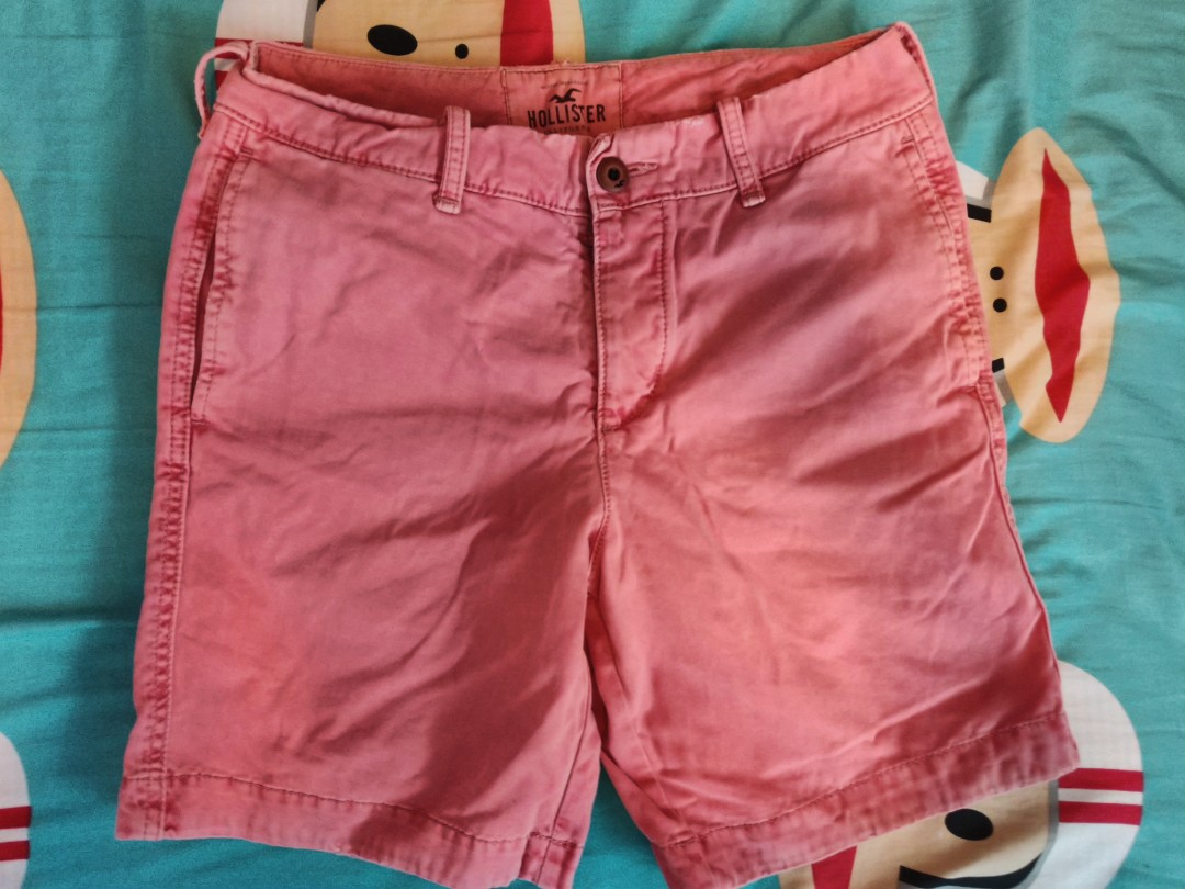 Red hollister shorts clearance