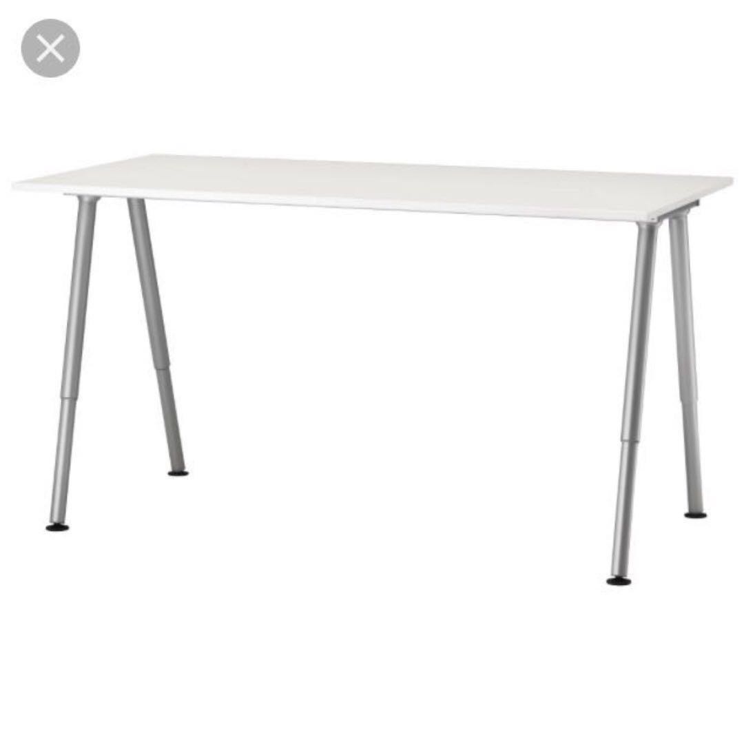Ikea Desk With Adjustable Legs Desk Shelf All For 70