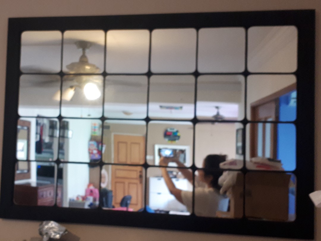 Ikea mirror with frame, Furniture & Home Living, Home Decor, Frames