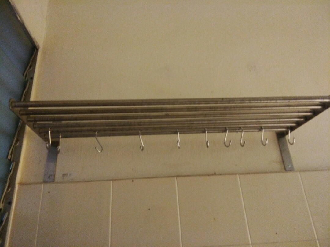 Ikea wall shelf rack (Stainless steel), Furniture & Home Living, Bathroom & Kitchen Fixtures on
