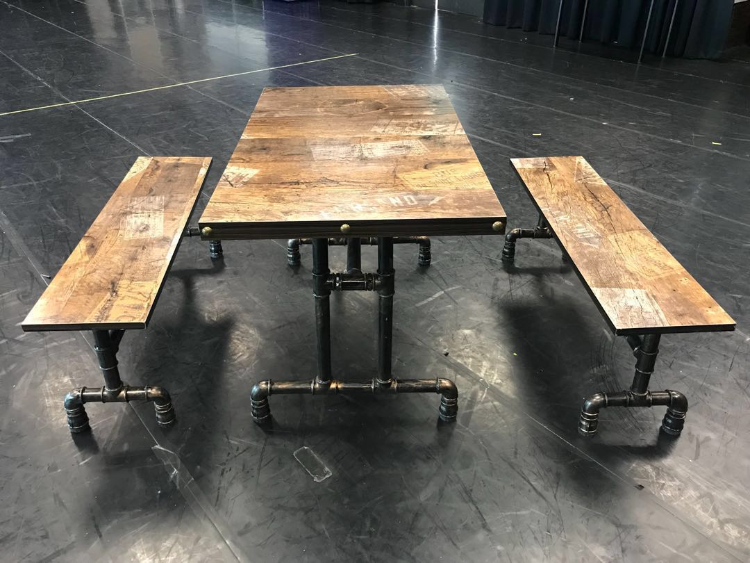 Industrial Furniture 1 Set Furniture Tables Chairs On Carousell