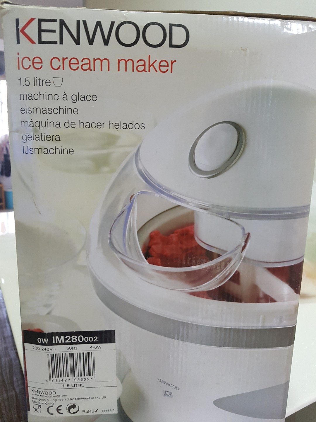 Kenwood ice cream maker, TV & Home Appliances, Kitchen Appliances