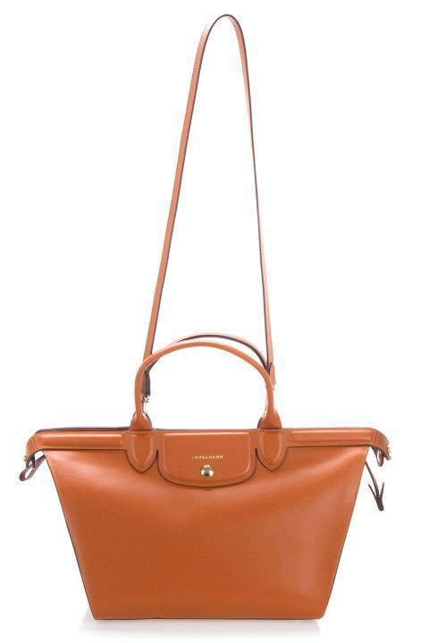Large Leather Top Handle Tote 