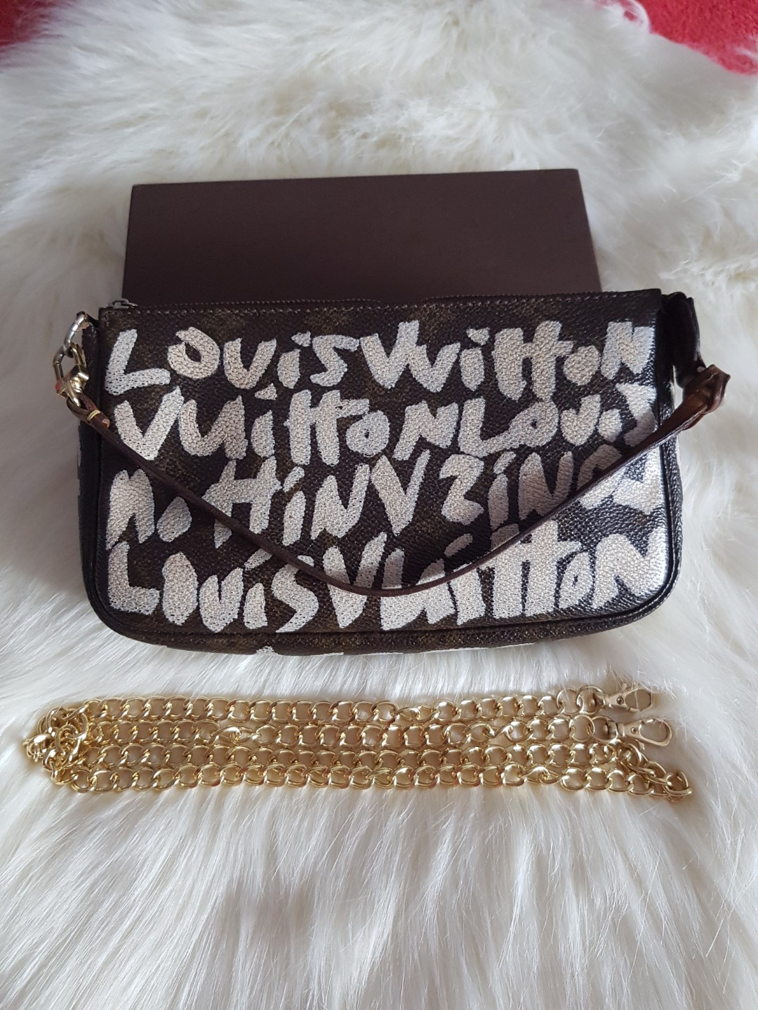 LOUIS Limited Edition Stephen's Sprouse Graffiti Pochette, Luxury, Bags & Wallets on Carousell