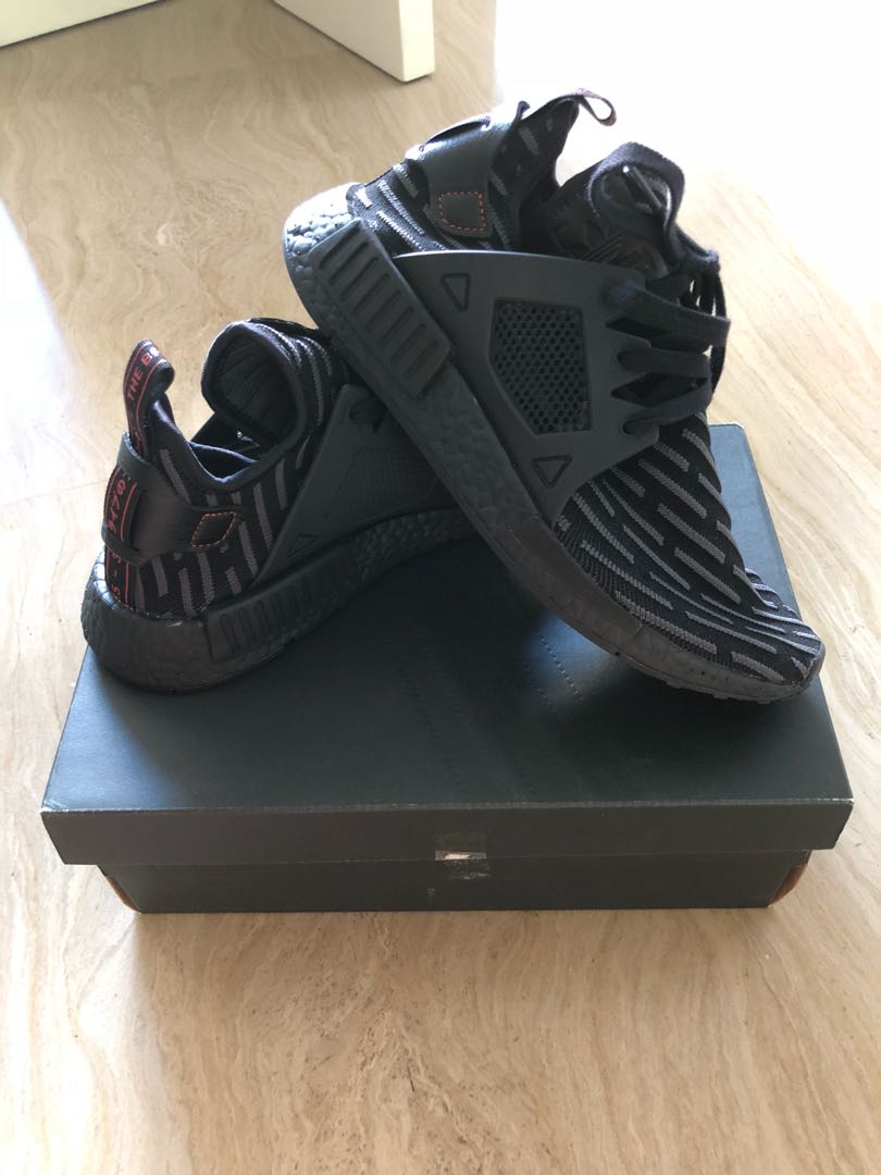nmd xr1 triple black footlocker
